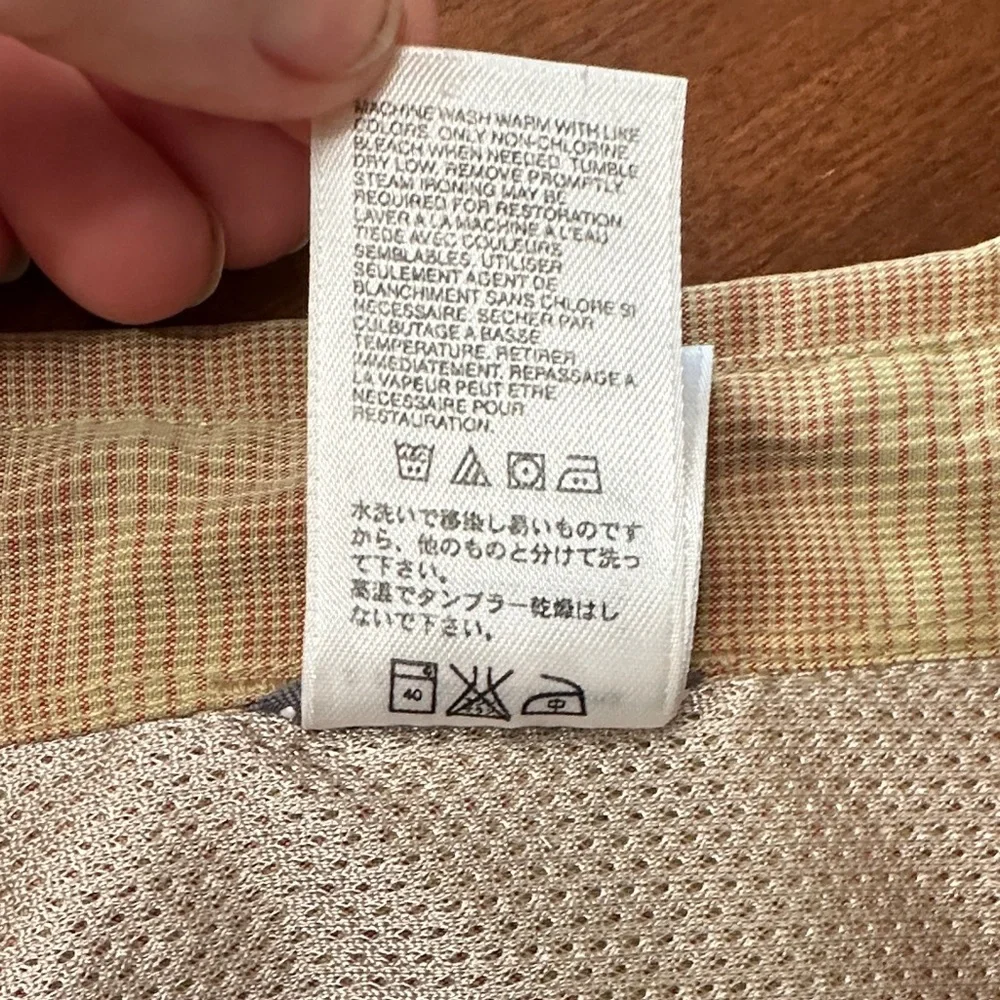 The North Face Men's Casual Tan Button Down Shirt